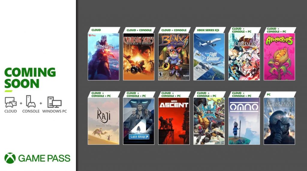 Xbox Game Pass, ліпень 2021 г. 1 1024x572