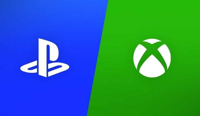 Xbox vs Playstation-logo's 700x409