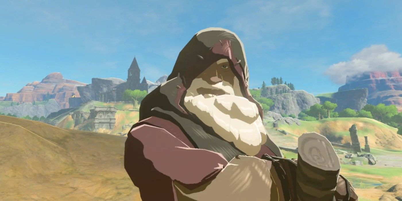 El jugador de Breath Of The Wild empuja a un anciano a través del mapa para encontrarse con su clon