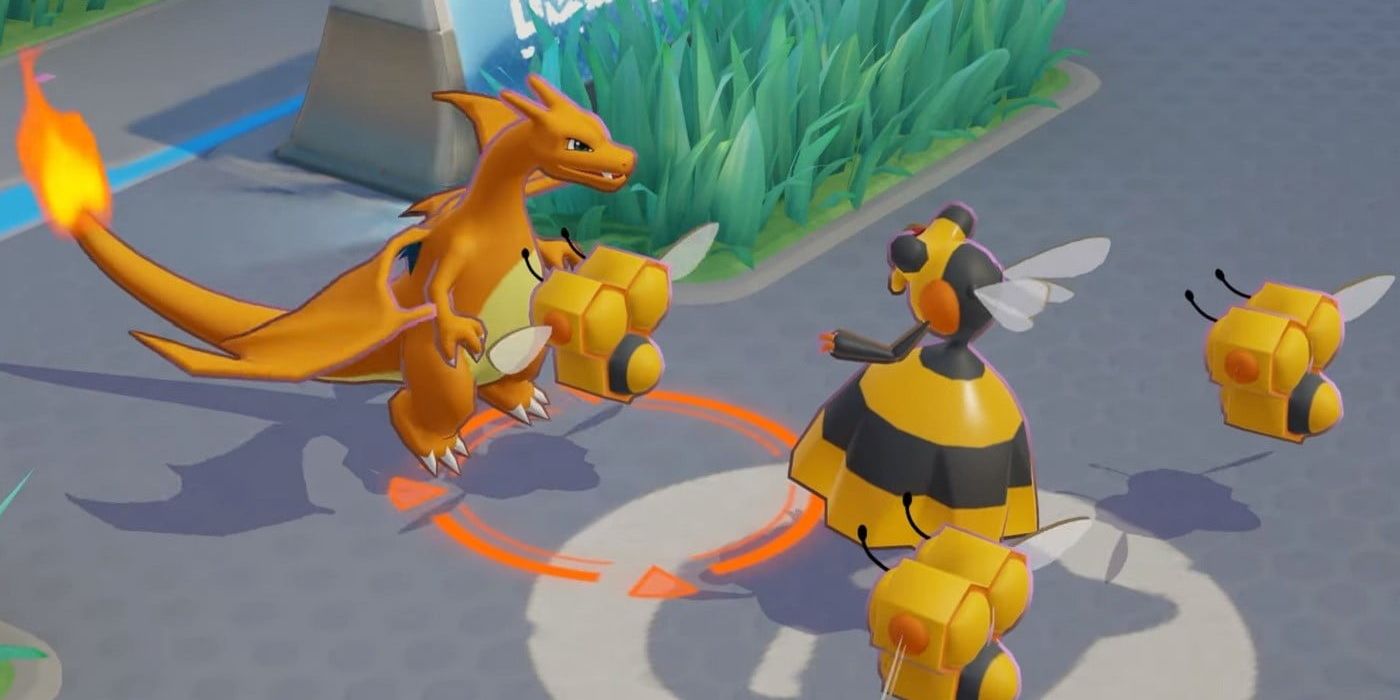 Pokémon Unite Charizard en combat