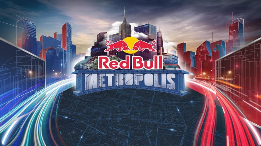 Το λογότυπο για το Red Bull Metropolis, ένα σημαντικό ανταγωνιστικό γεγονός για το Cities: Skylines.