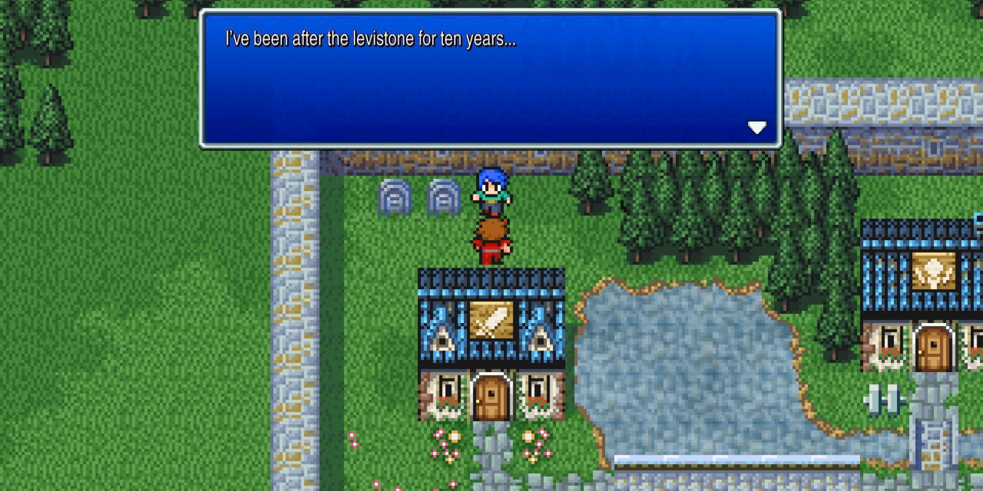 Final Fantasy Pixel Remaster Levistone Man Crescent Lake