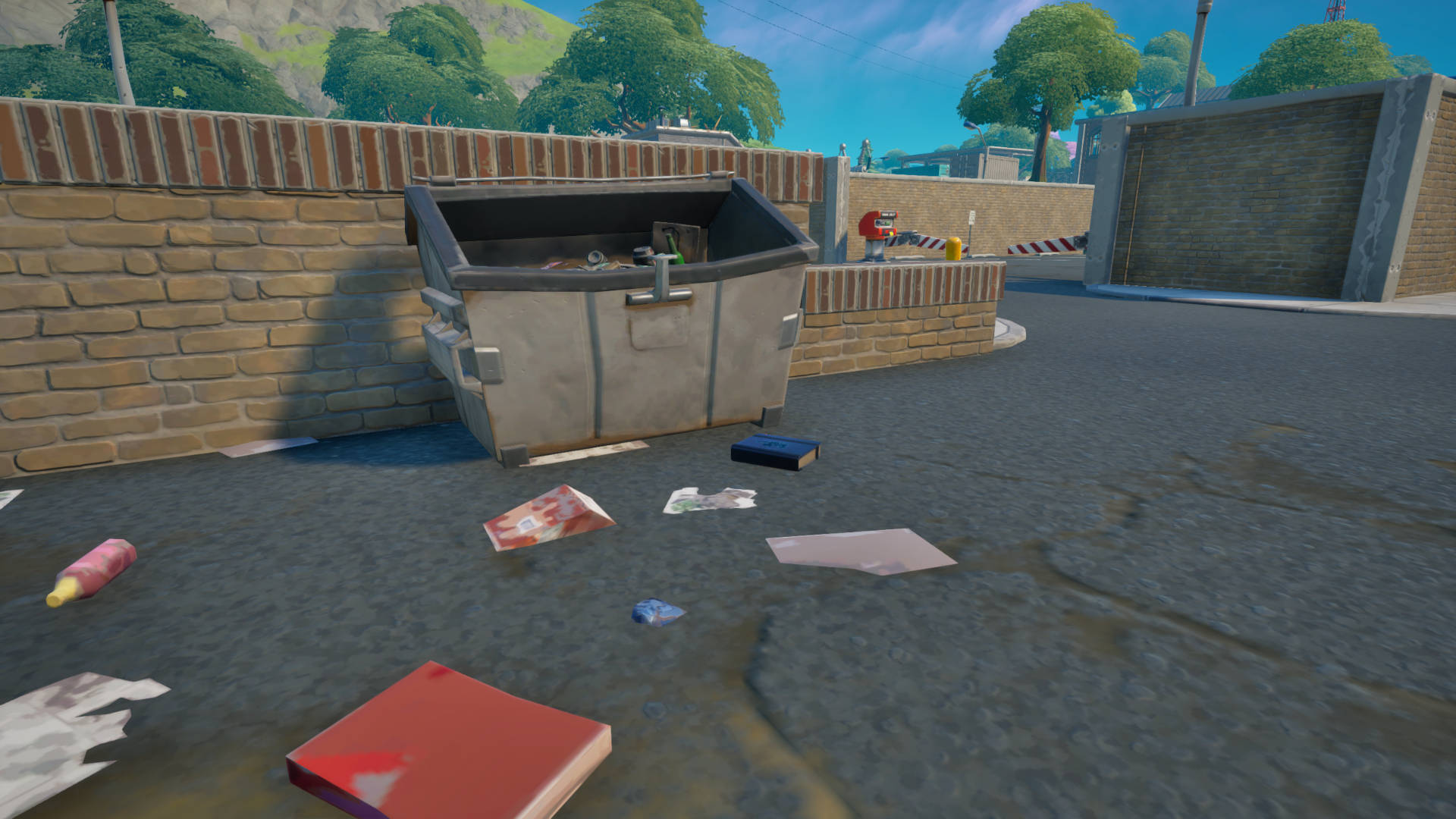 Where to search for books on explosions in Fortnite