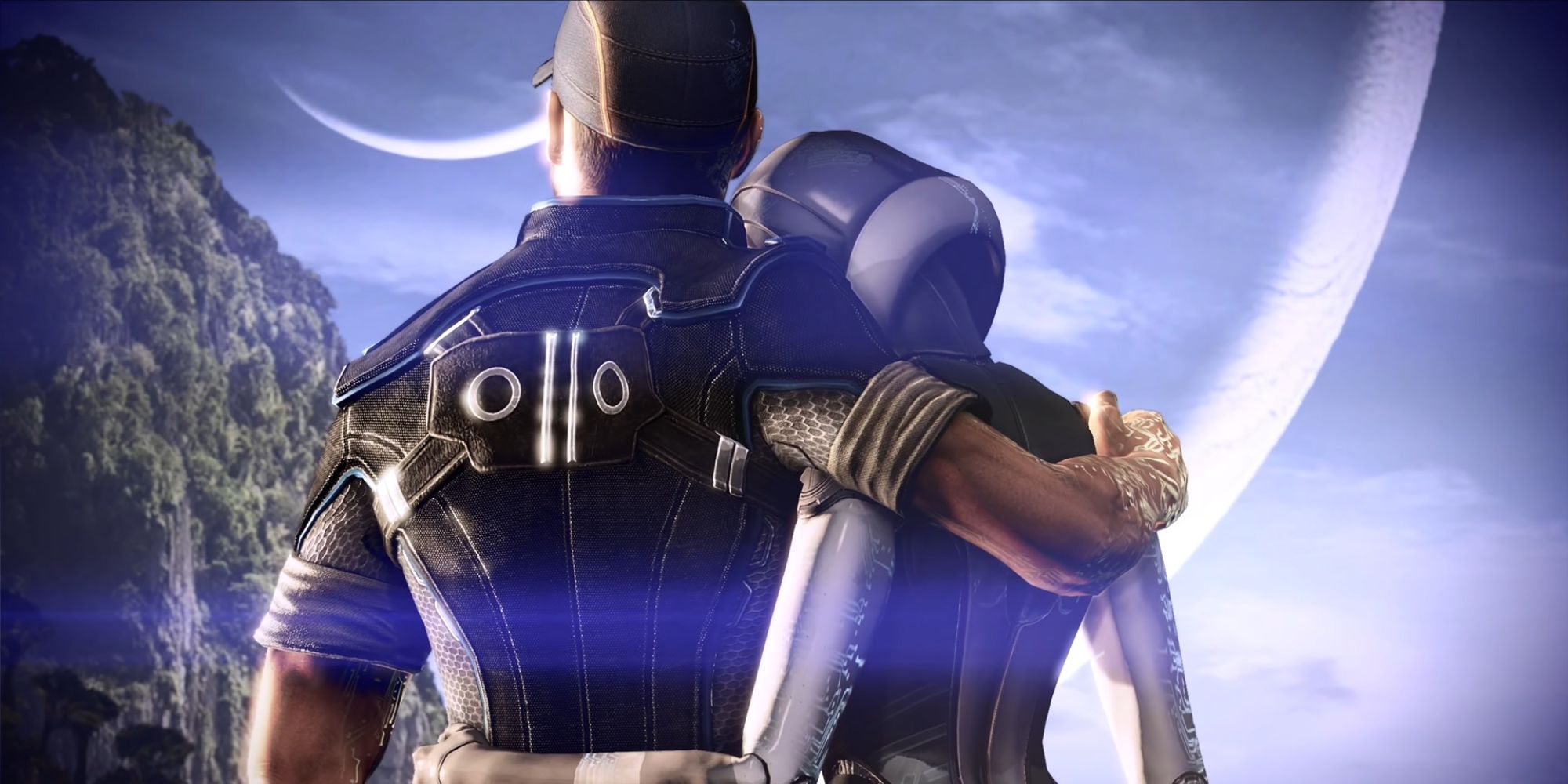 Mass Effect 3 Джокер і Эдзі ў абдымках