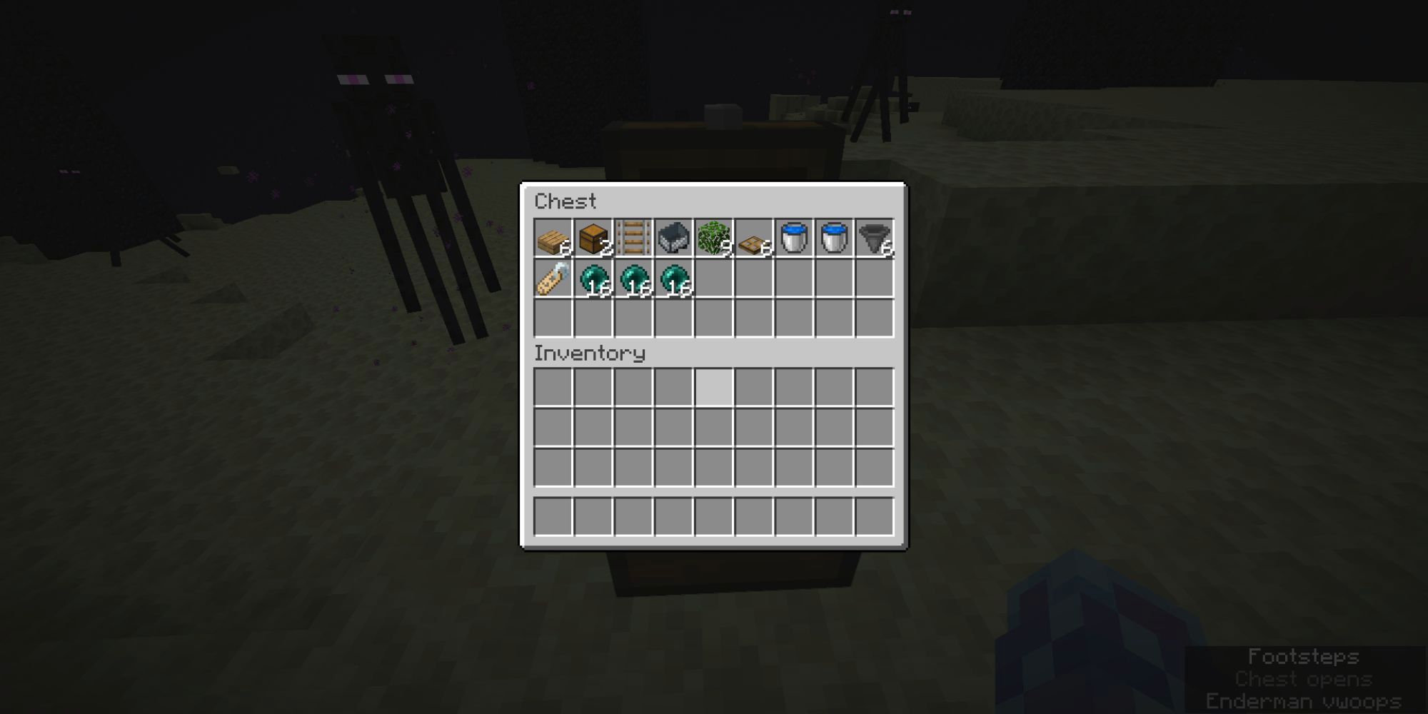 Minecraft-ის ნივთები, რომლებიც საჭიროა Enderman Farm-ისთვის