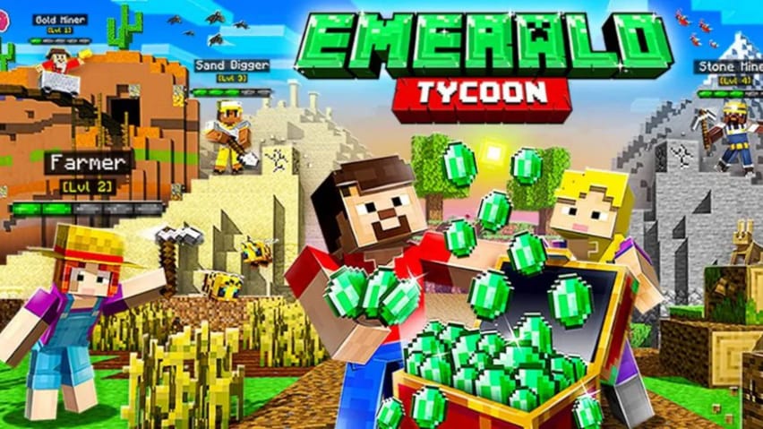 Minecraft: Emerald Tycoon omslag