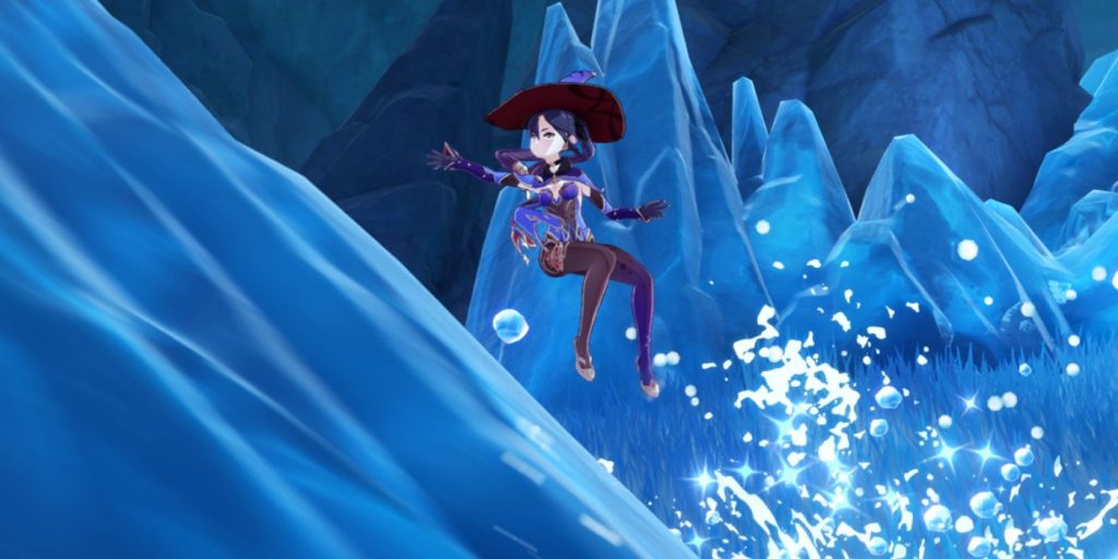 Mona Leaping On Ice