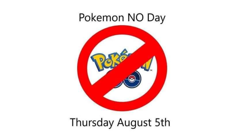 Pokemon NO sinal do dia.