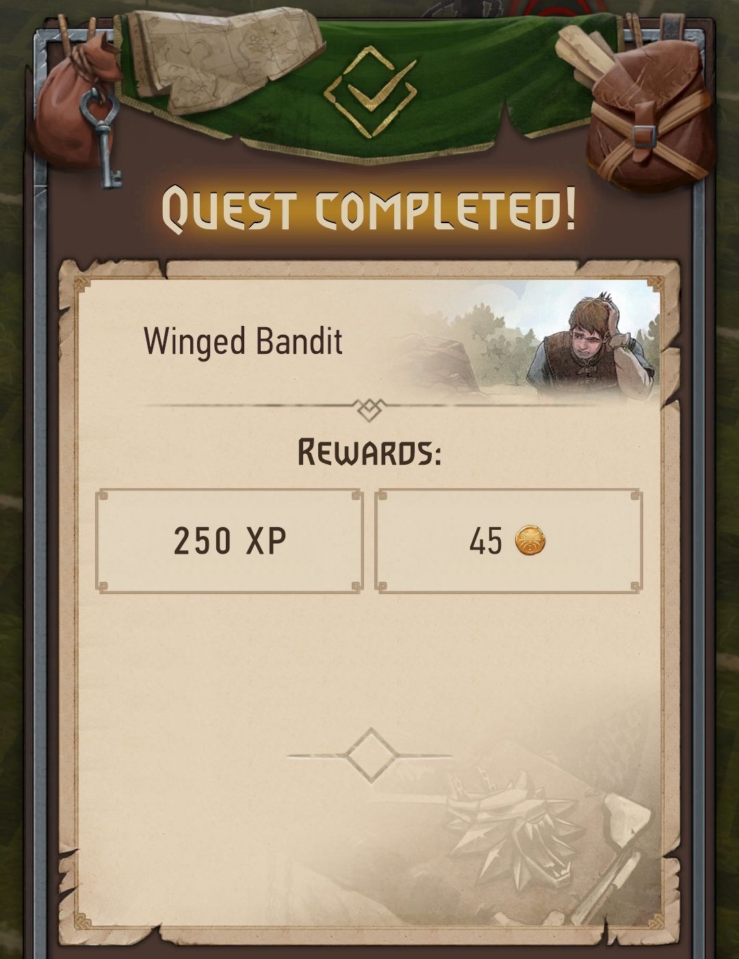 Quest Completed Reward The Witcher Monster Slayer