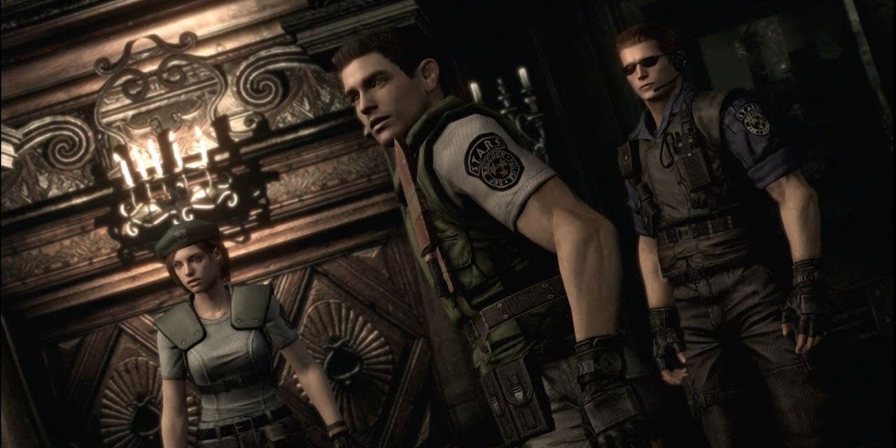 Resident Evil 1 Chris Jill Wesker Mansion