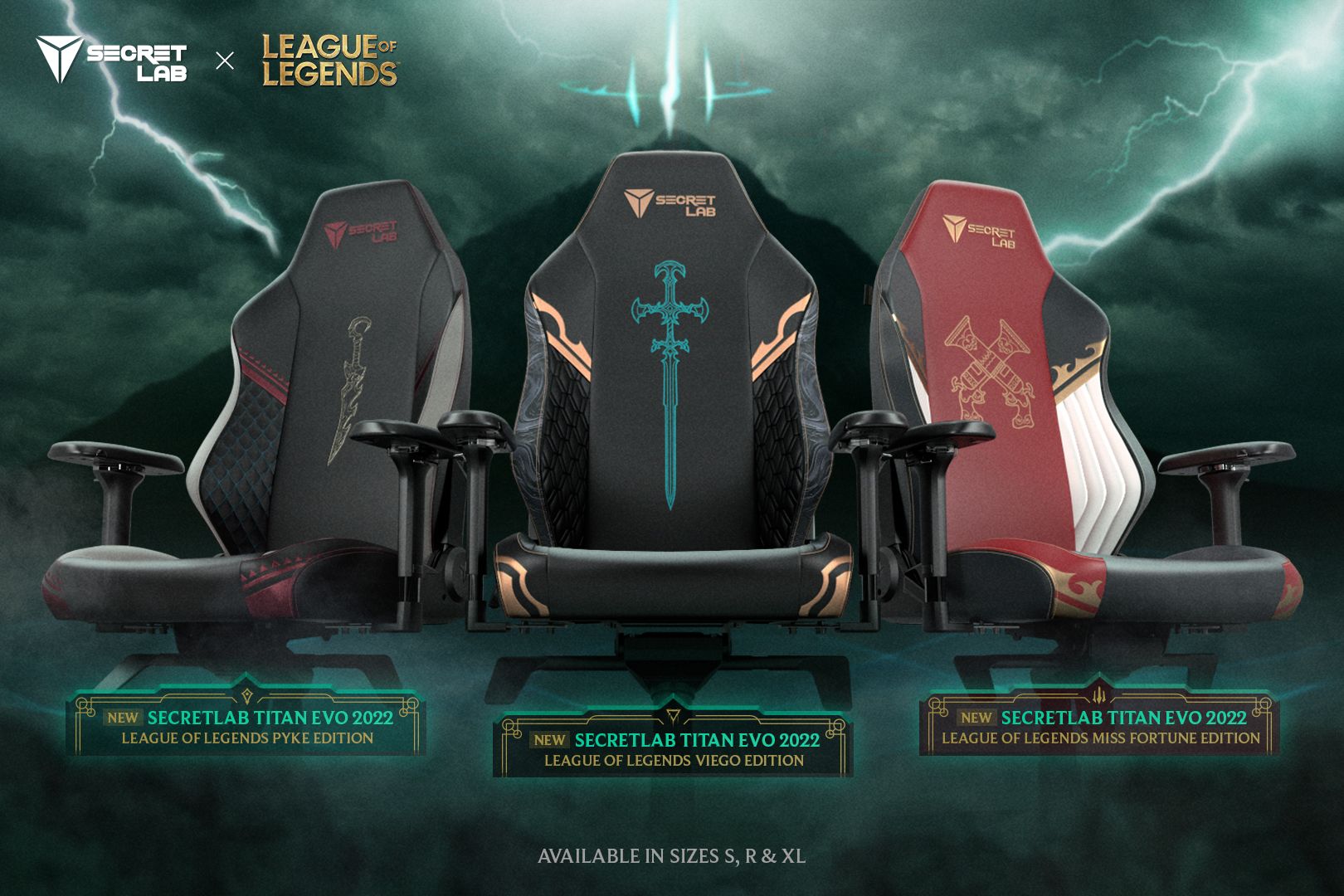 Secretlab League Of Legends Ruination Collection ראשי