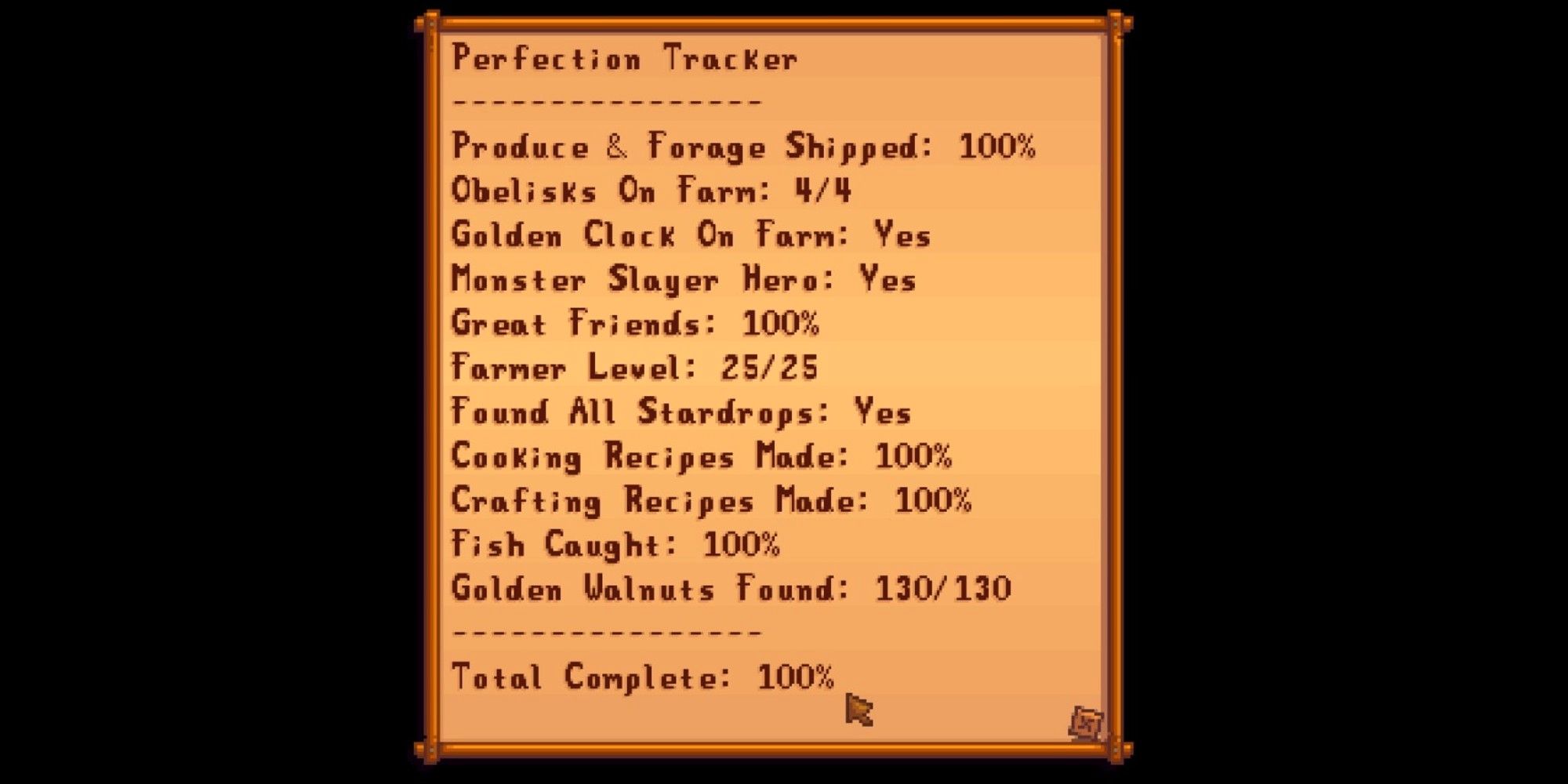 ʻO Stardew Valley Perfect Tracker 3
