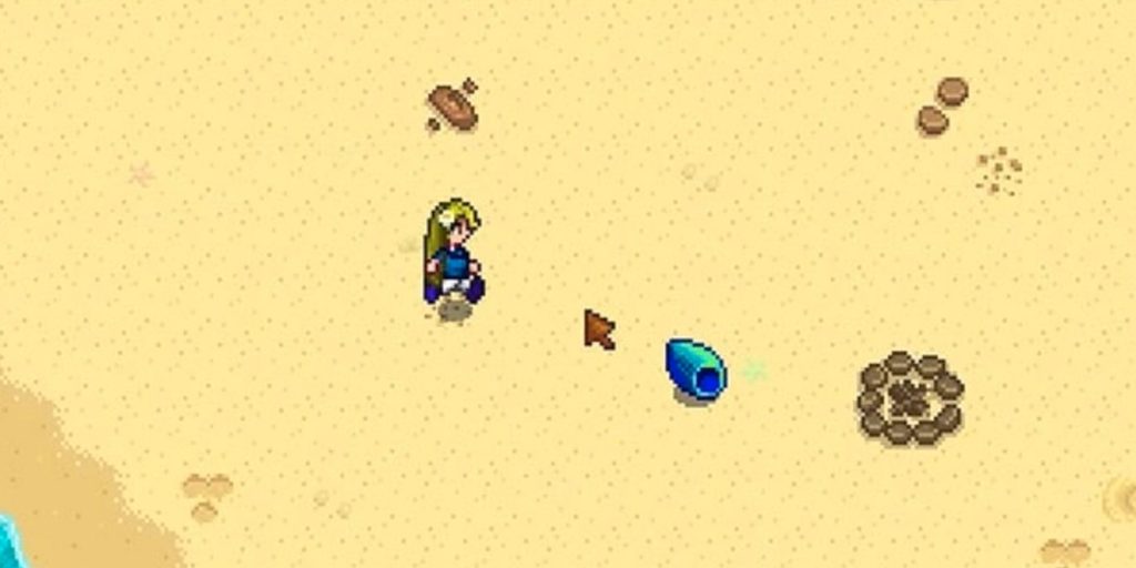 Stardew Valley Rainbow Shell On Beach