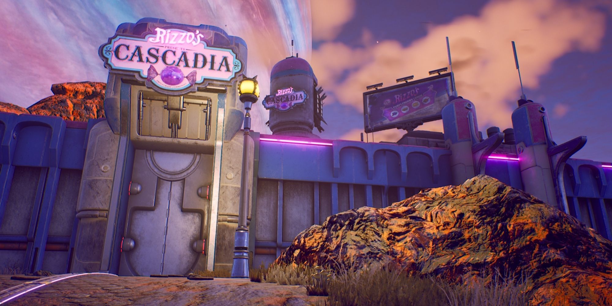 The Outer Worlds Cascadia Settlement-inngang