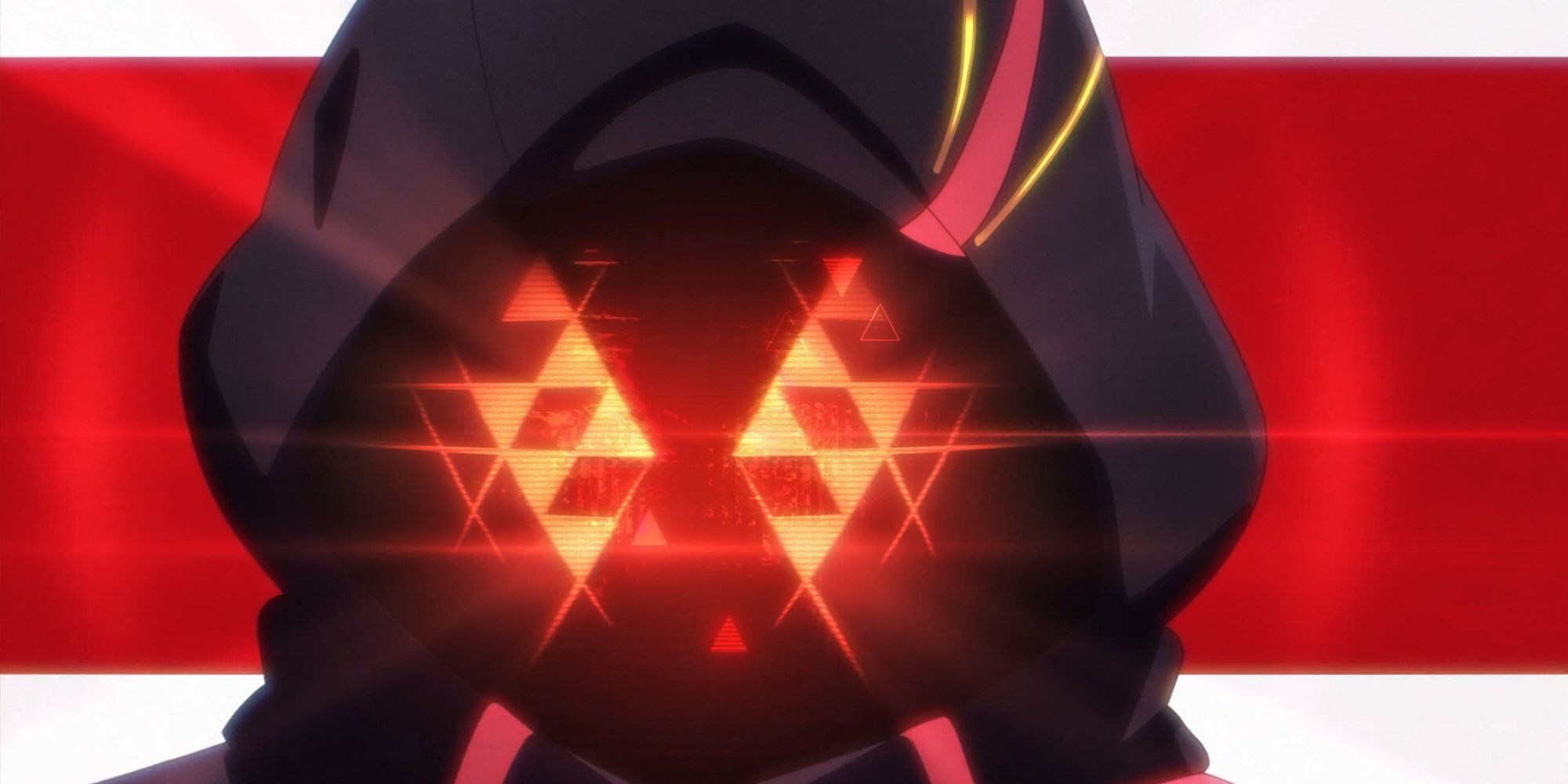 Topeng Hologram Nexus Merah Seperti Yang Terlihat Di Pembukaan Anime