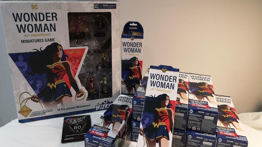 DC Heroclix: Wonder Woman 80 Anniversarju Booster Brick Ftuħ.