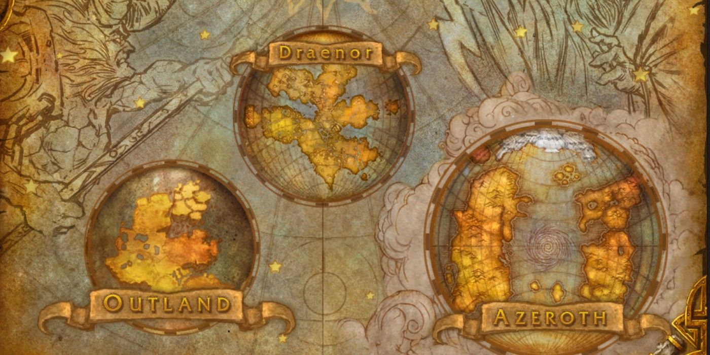 Warcraft মানচিত্র বিশ্বের