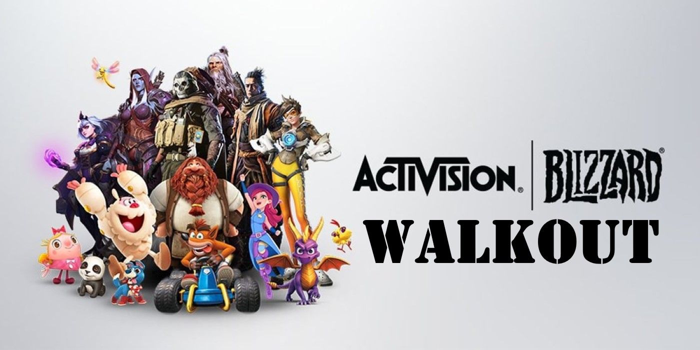 Activision Blizzard Walkout Graphic Overwatch Spyro