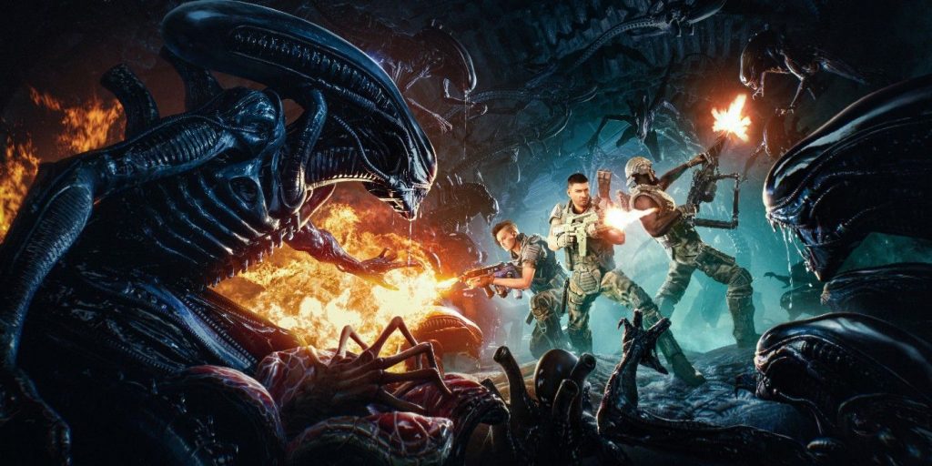 Aliens Fireteam Key Art