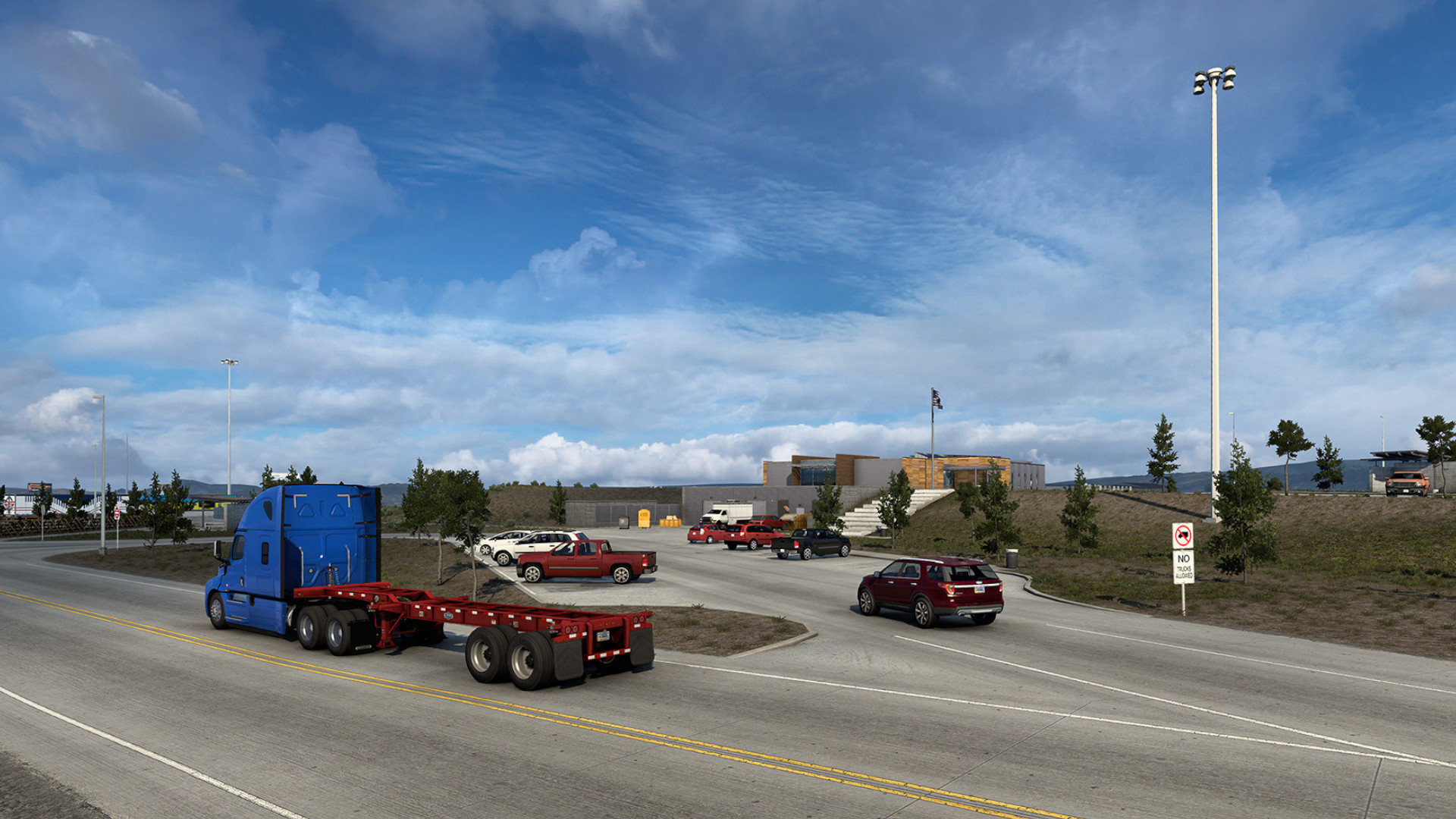 Ganito ang hitsura ng $16 million rest stop ng Wyoming sa American Truck Simulator