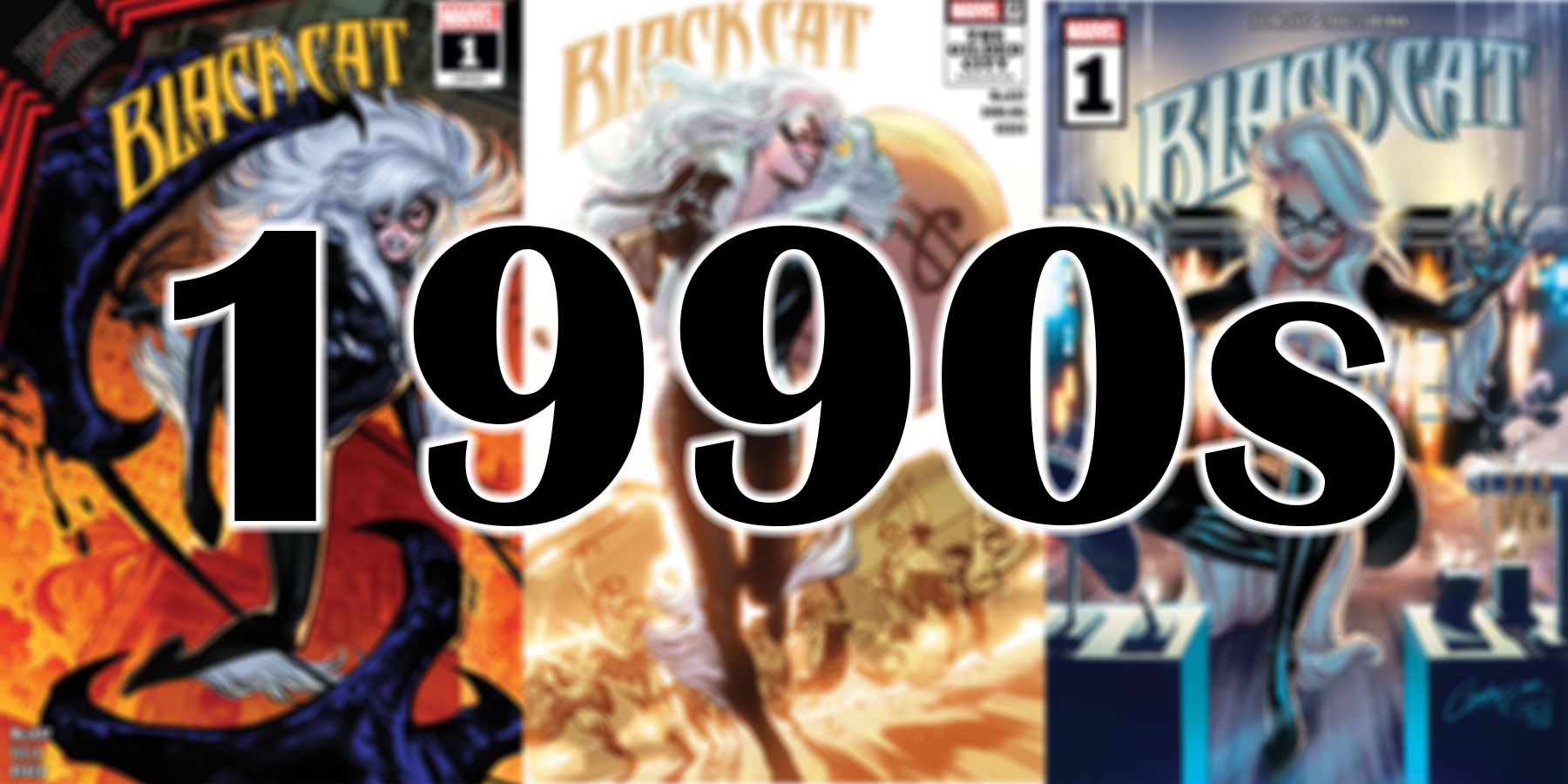 Black Cat Comic Covers Marvel 90s