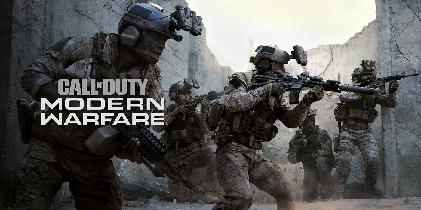 Cod Modern Warfare Λογότυπο με στρατιώτες