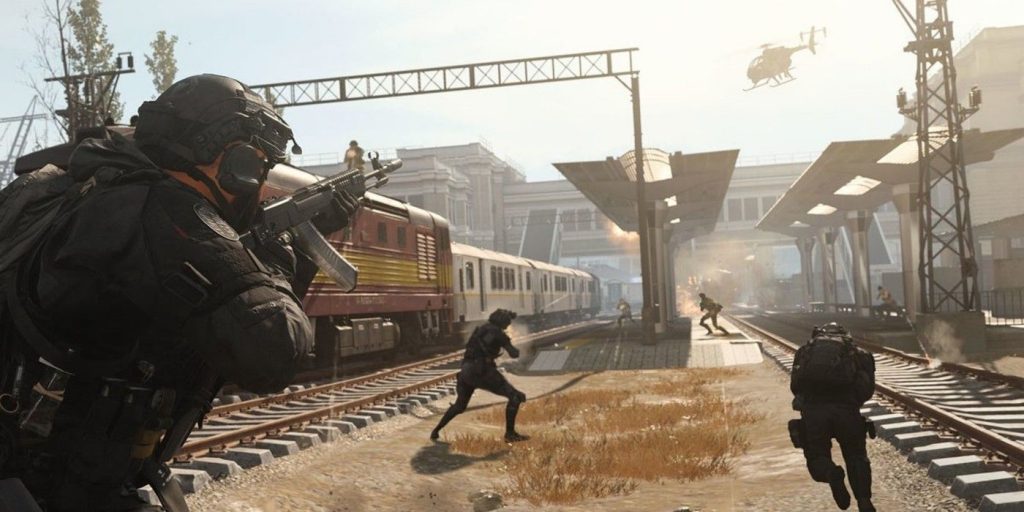 Cod Warzone Train Tracks Fight