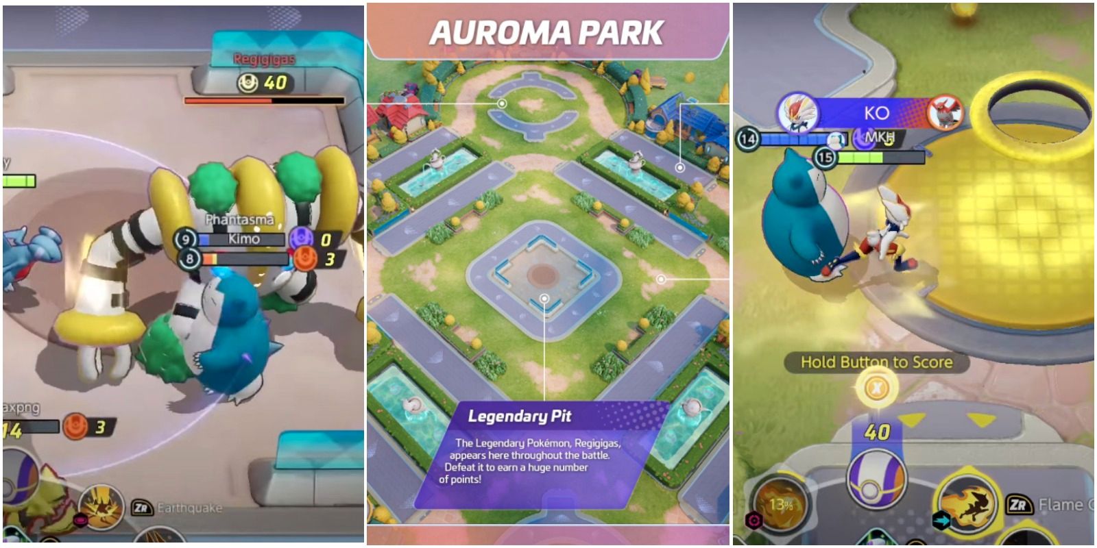 Ihe njiri mara foto Pokemon Unite Auroma Park Guide