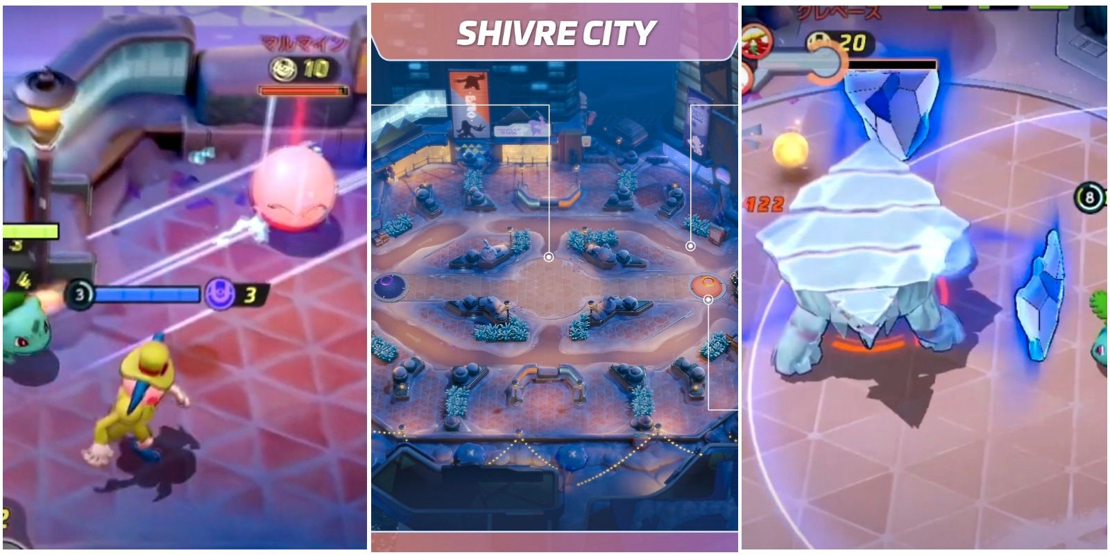 Ìomhaigh feart Pokemon Unite Shivre City Guide