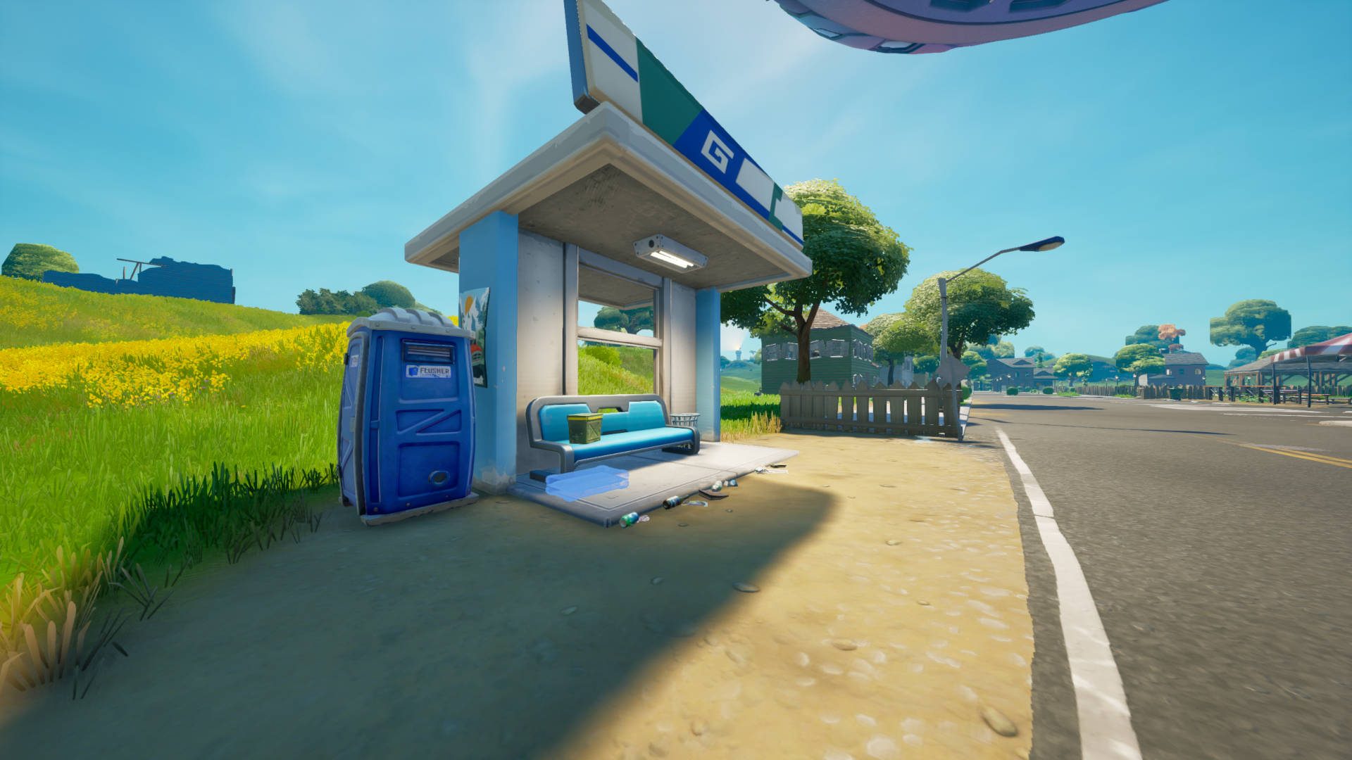 Where to leave secret documents at a bus stop in Fortnite