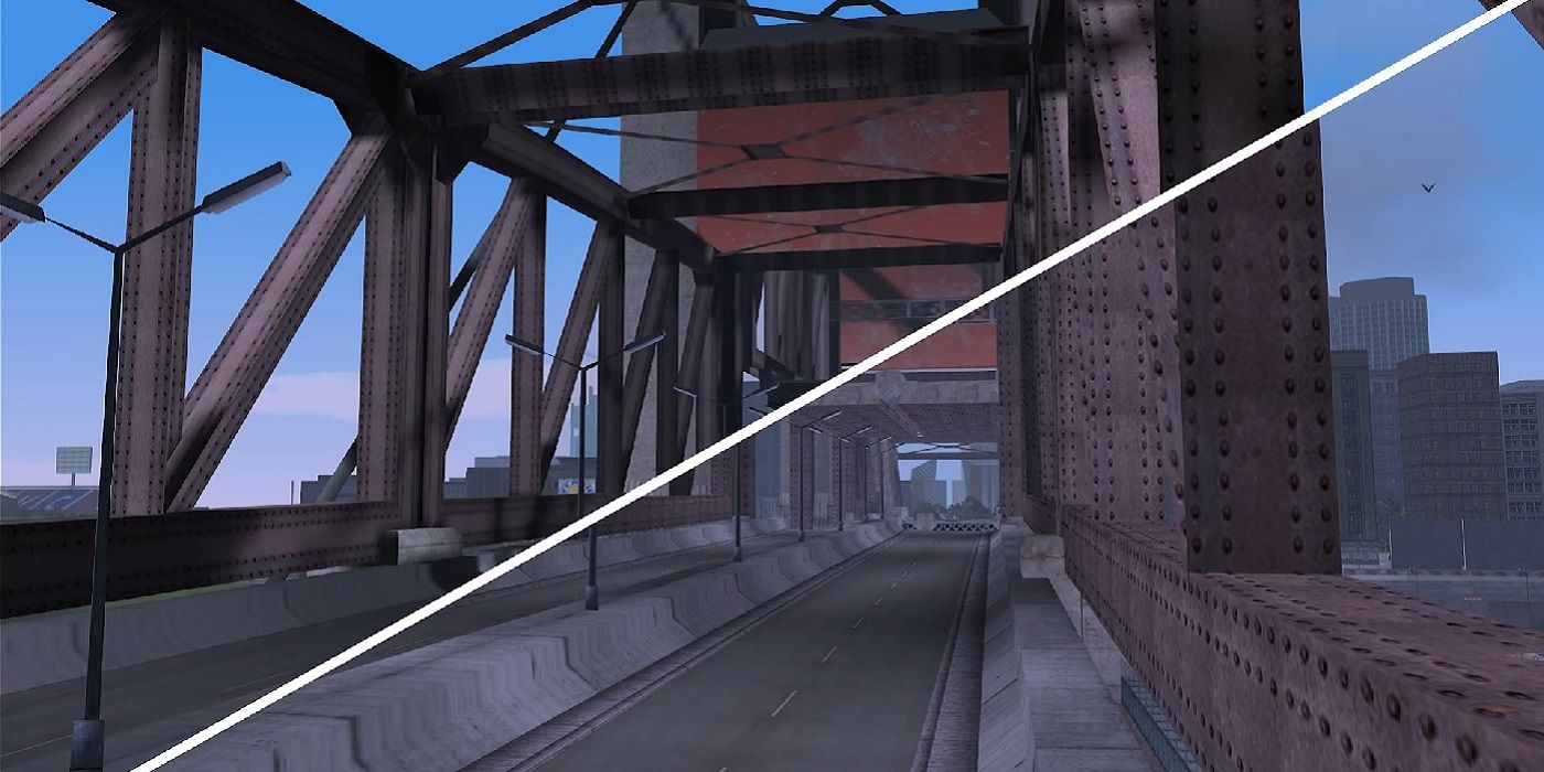 Grand Theft Auto 3 HD-sammenligning
