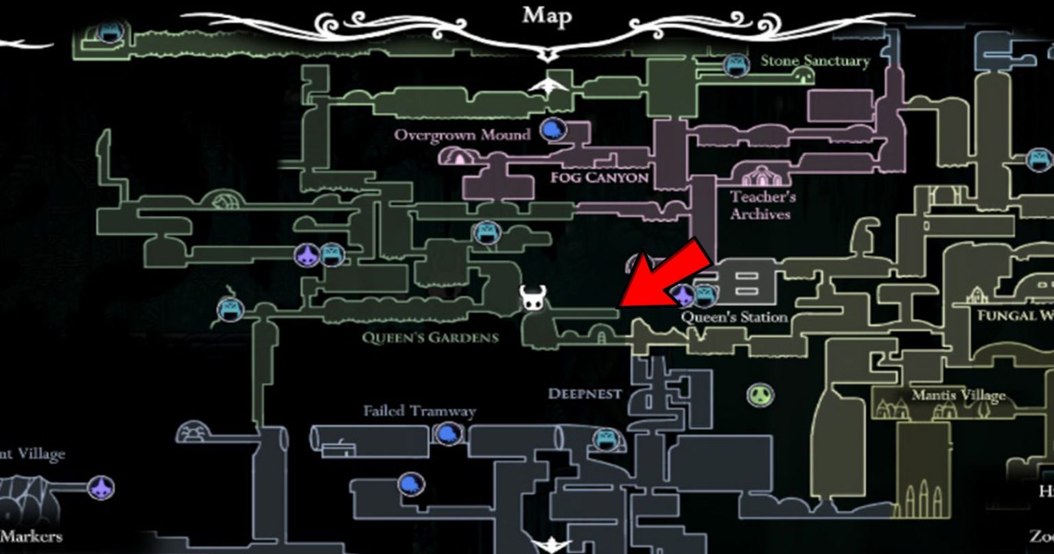 all grub locations hollow knight map