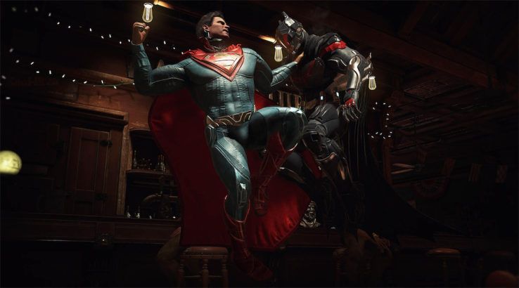 Injustice 2 Xbox One Dimensioni file Superman Batman 738x410
