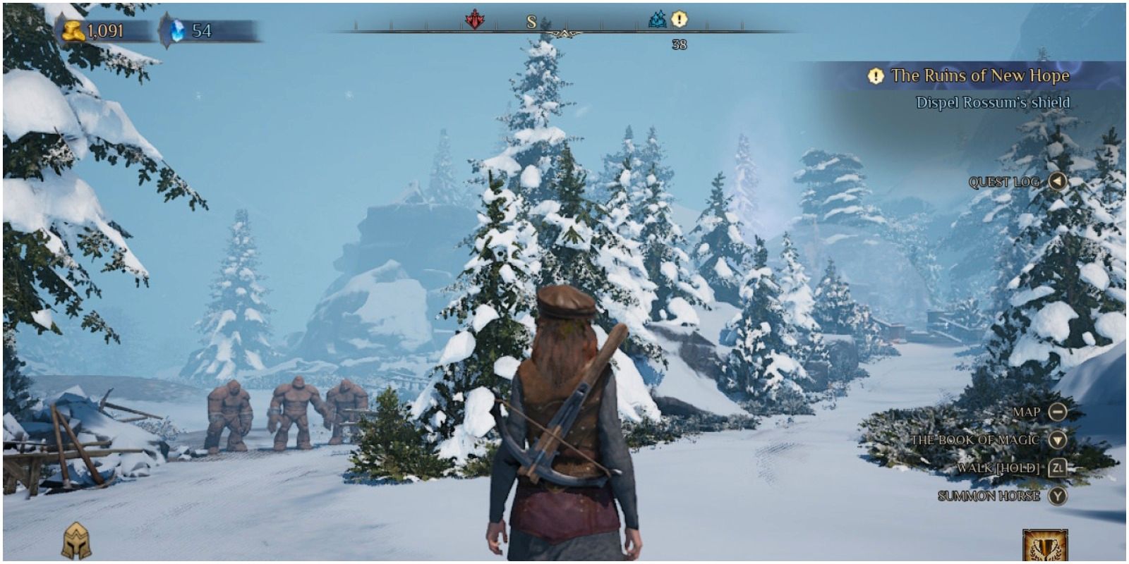 Kings Bounty 2 Player Traveling Albian Highlands At Forking Path