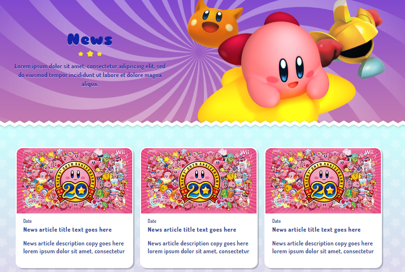 Kirby web stranica 2
