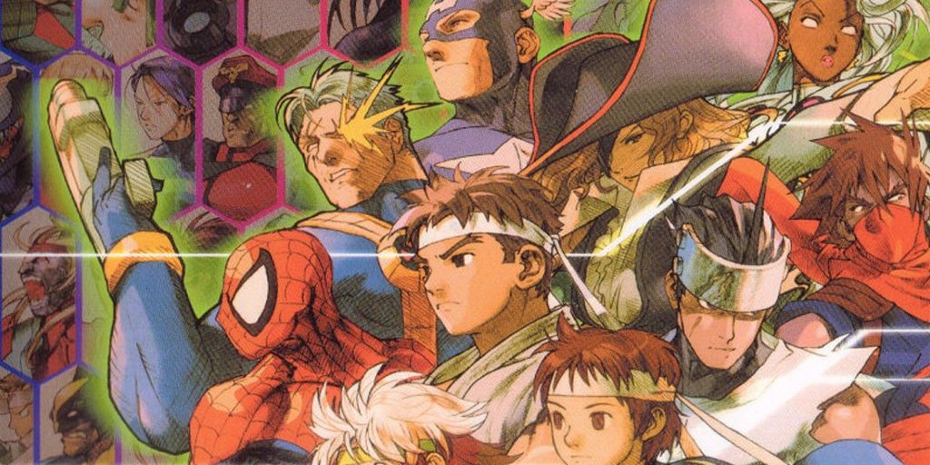 Marvel Vs Capcom 2 Roster Illustration