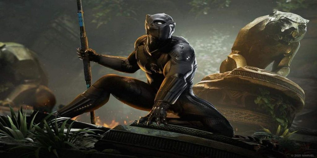 Marvels Avengers War For Wakanda Tchalla With Spear