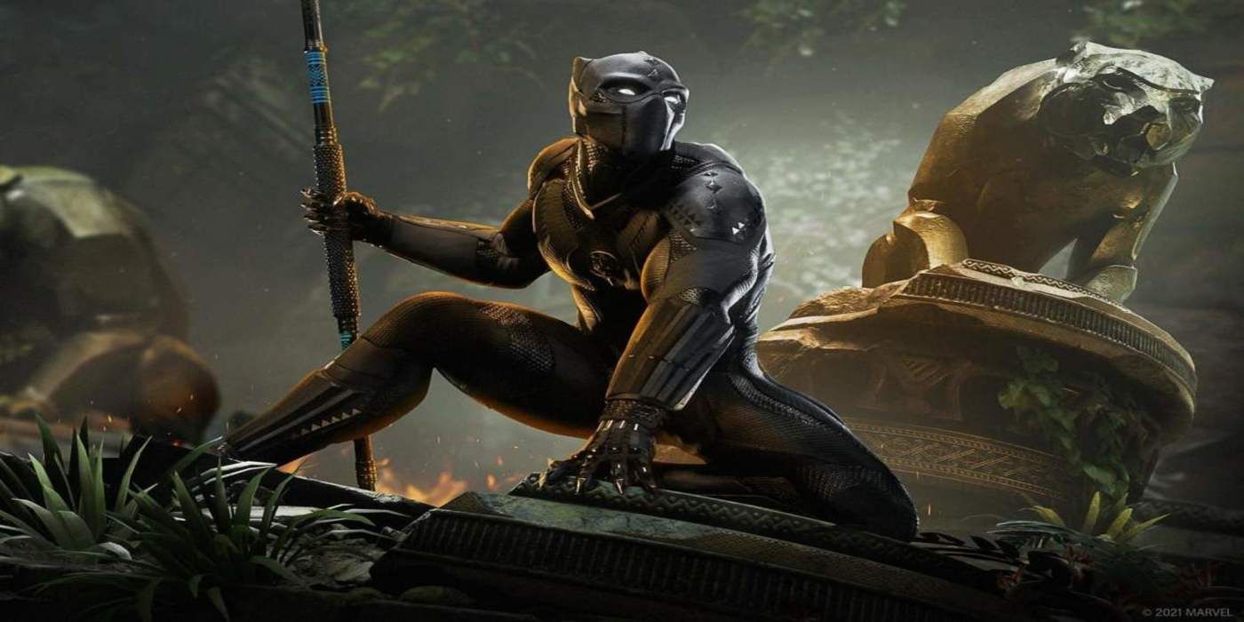 Marvels Avengers War për Wakanda Tchalla me shtizë