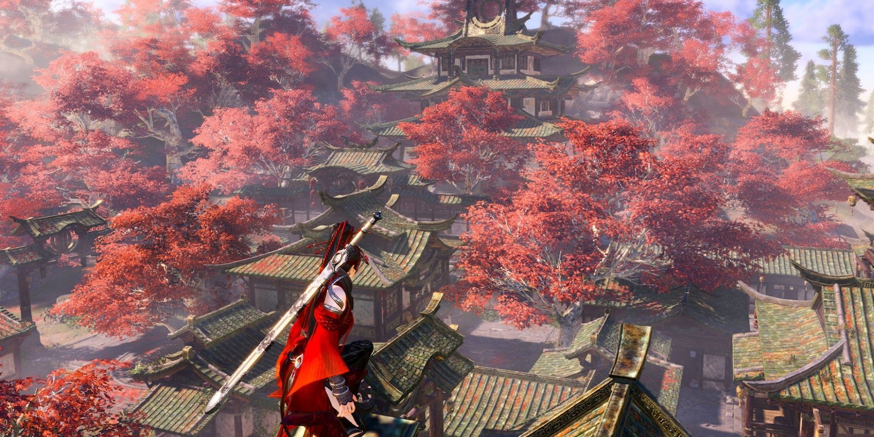 Skærmbillede af Naraka Bladepoint Battle Royale Cherry Blossoms