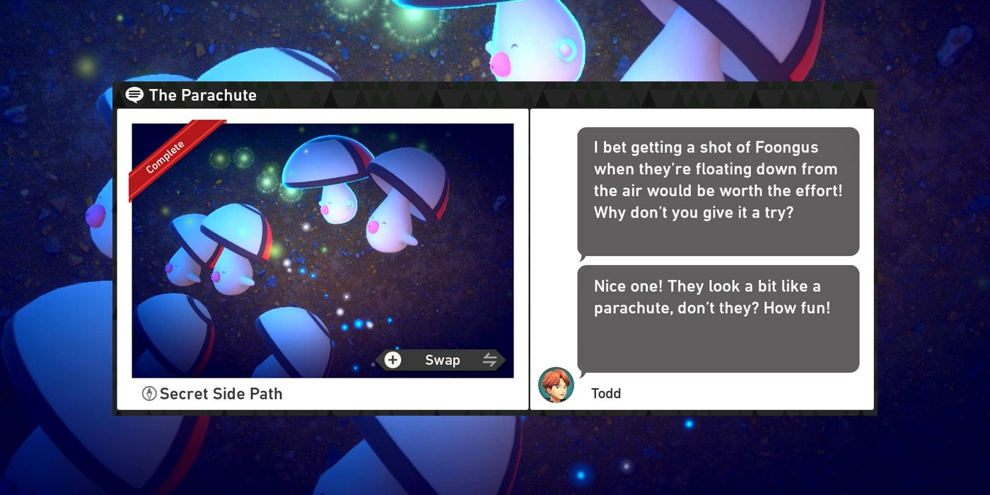 Pokemon Snap Secret Side Path Night Request အသစ်ကို အသားပေးထားသည်။