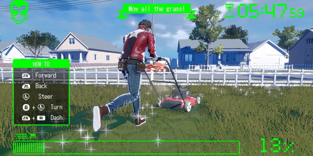 No More Heroes 3 Mini Games Lawn Mowing
