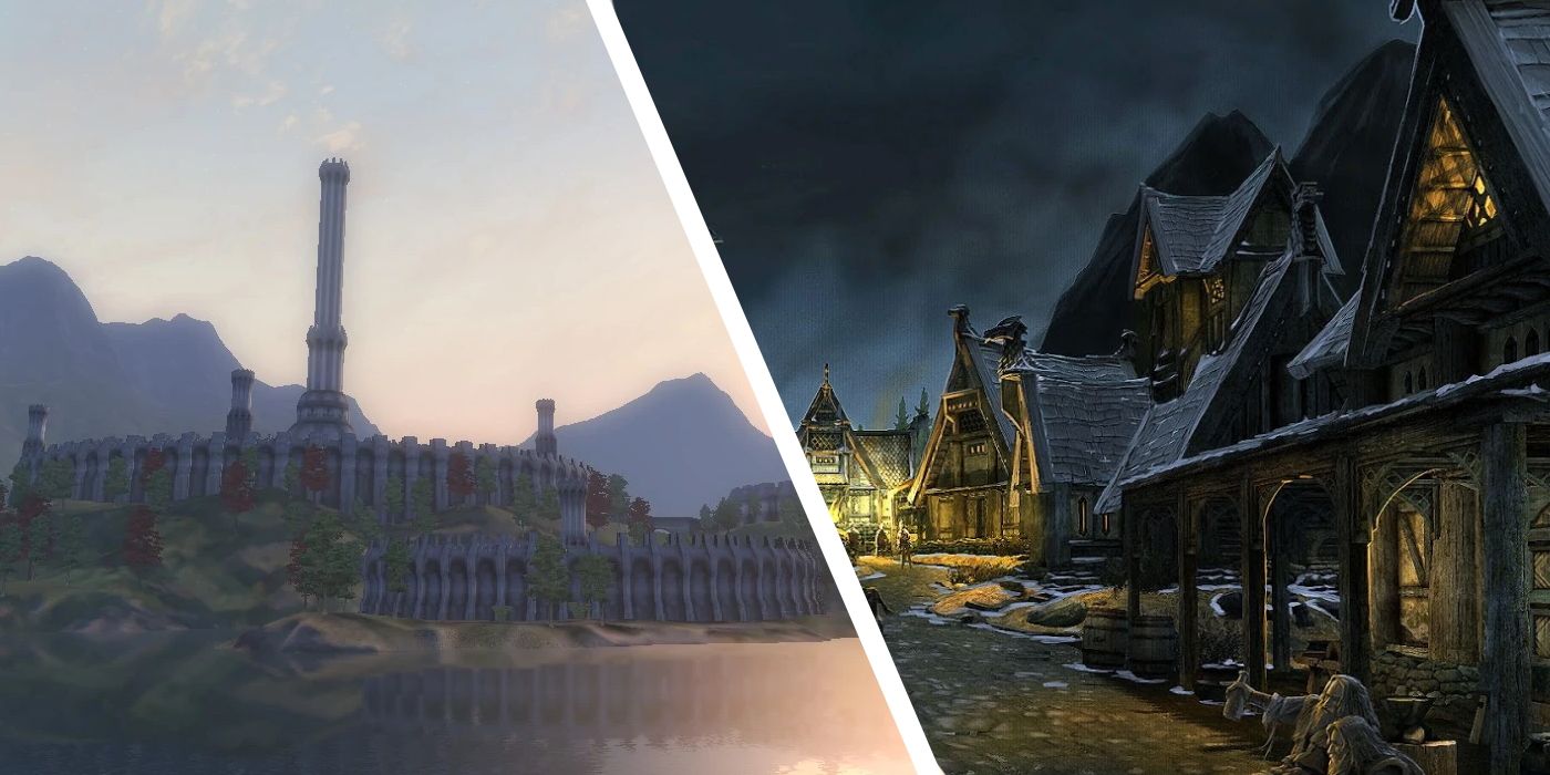 Oblivion Skyrim City