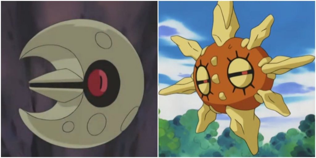 Pokemon Anime Lunatone And Solrock