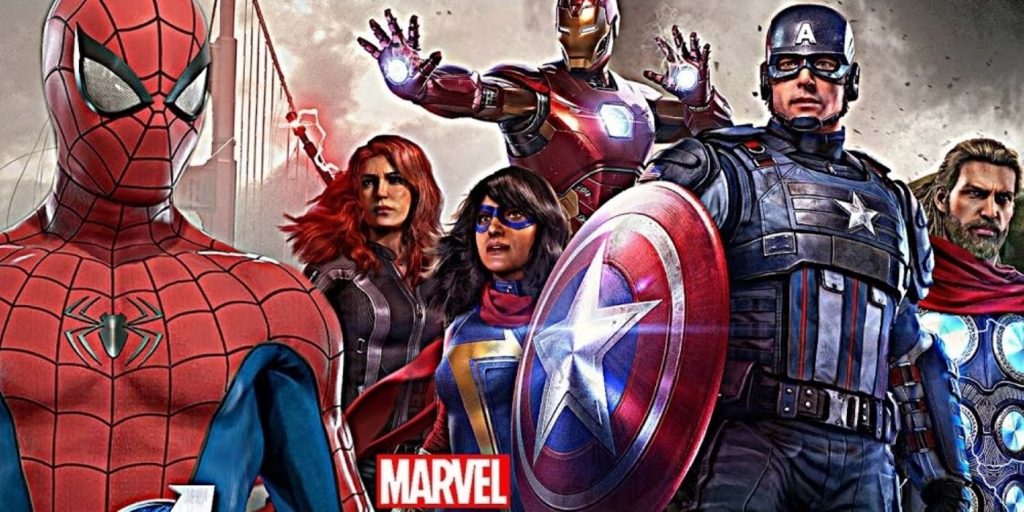 Spider man ann an marvel Avengers