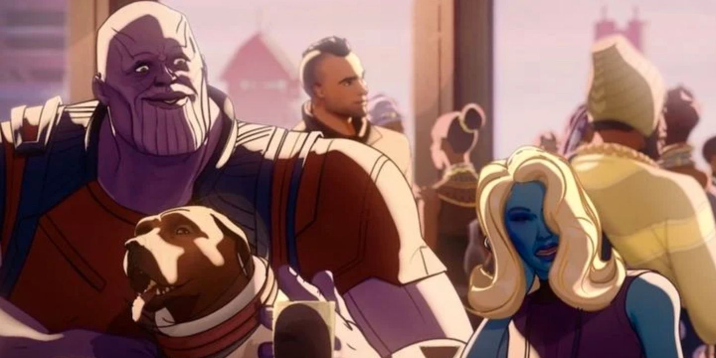 Thanos et Nébuleuse au Wakanda dans l'épisode 2 de Et si
