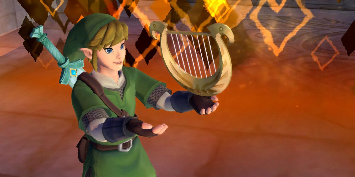 The Legend of Zelda: Skyward Sword HD filmində ilahənin arfasını əldə etmək