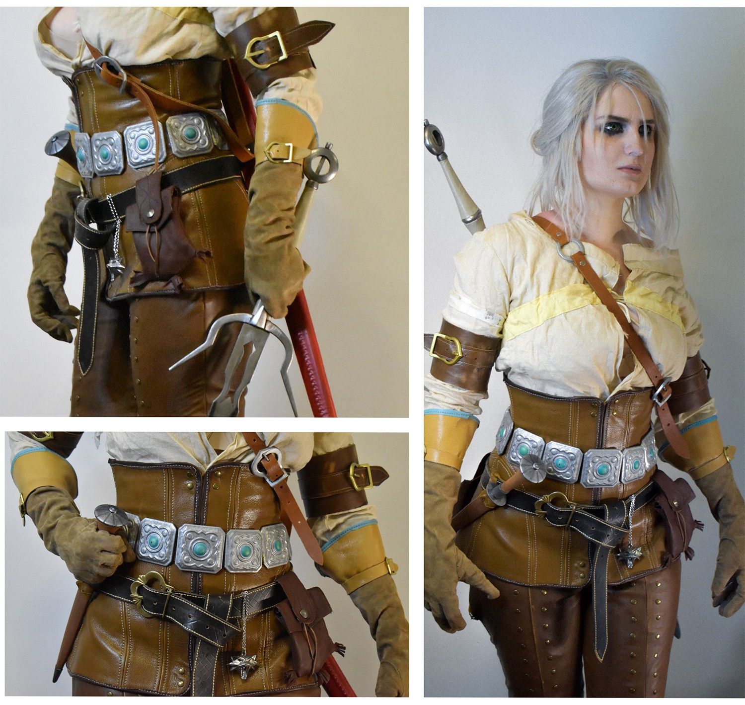 The Witcher 3 Ciri Cosplay Leather Armor