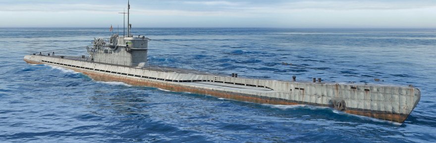 Duża długa łódź podwodna World Of Warships