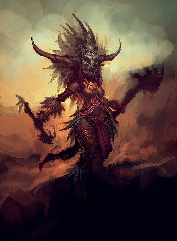 Diablo 3 жанчына-знахар 1