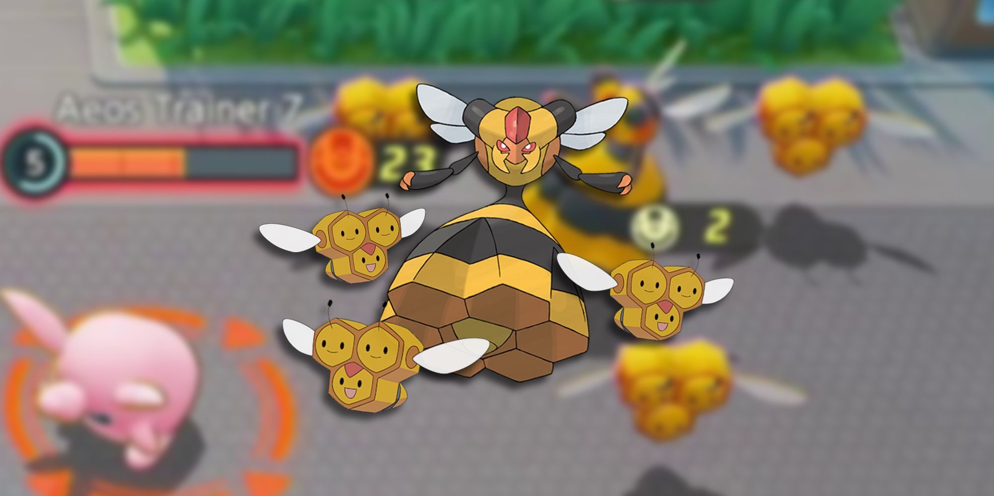 pokemon-unite-combee-and-vespiqueen-nan-game-with-pngs-of-the-pokemon-overlaid-on-top-9686297